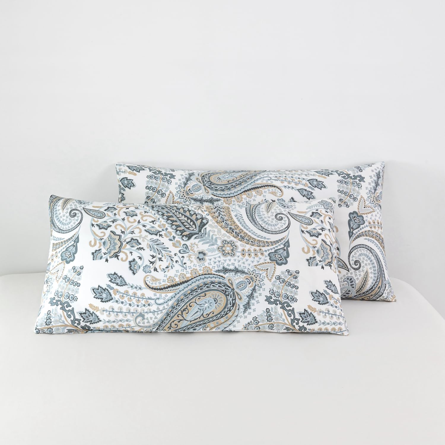 Susybao Cotton Floral Paisley Pillowcases Set