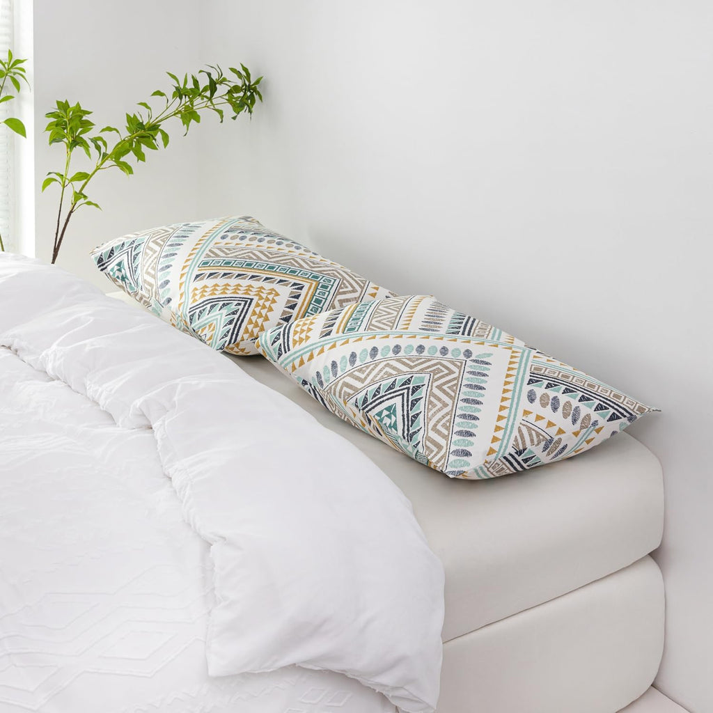 Susybao Cotton Boho Geometric Pillowcases Set