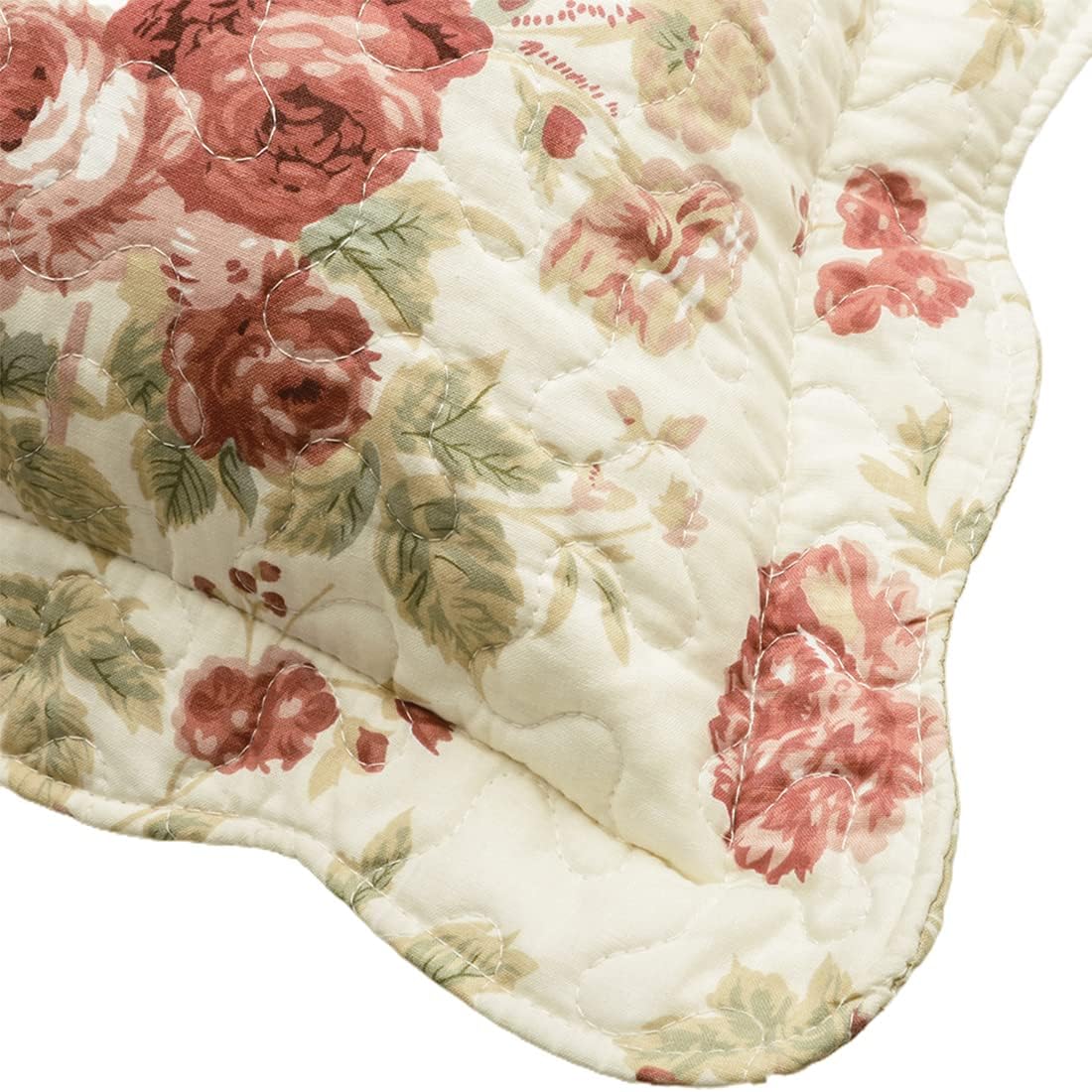 Vctops Floral Patchwork Cotton Pillow Shams Set