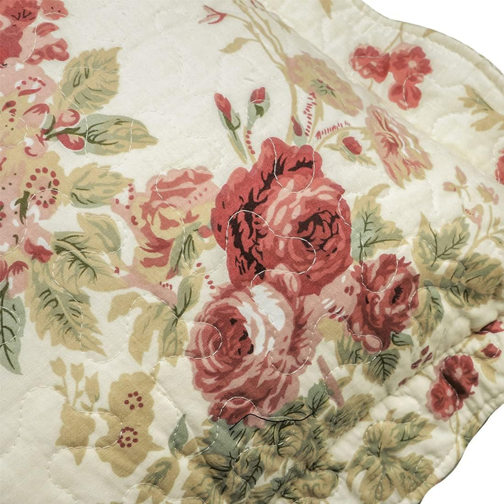 Vctops Floral Patchwork Cotton Pillow Shams Set