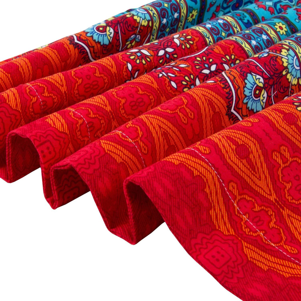 Striped Cotton Boho Pillow Shams 2 Pack