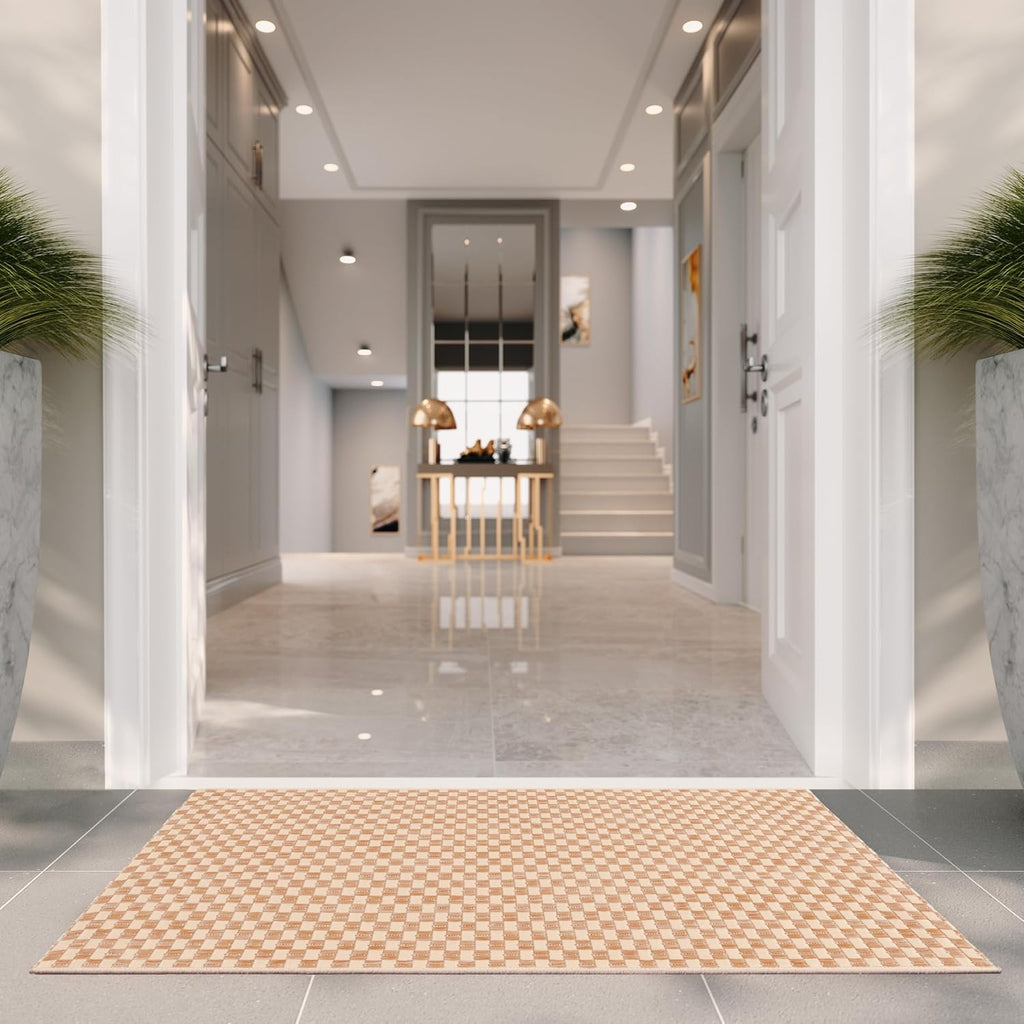 Safavieh Natural Cream Washable Outdoor Rug