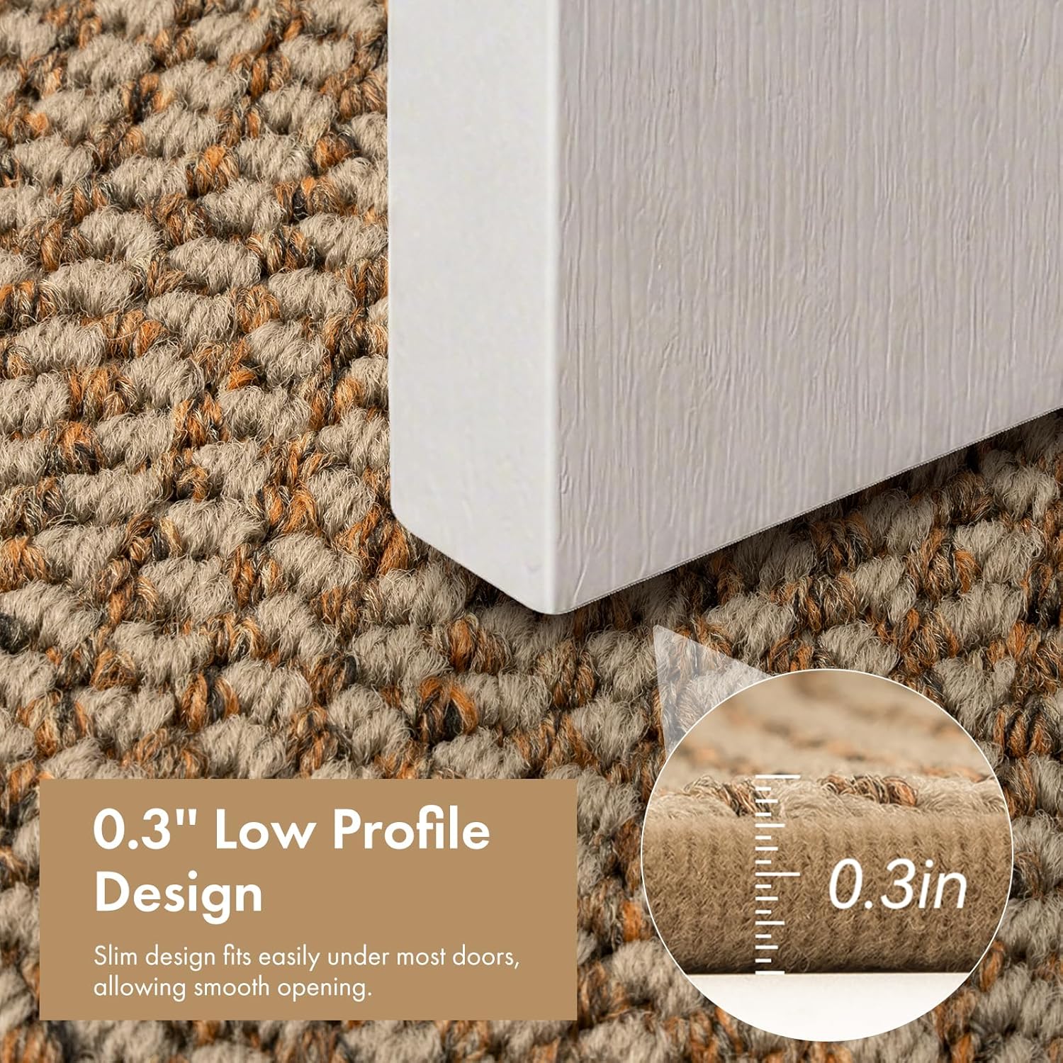 Light Brown Non Slip Absorbent Entryway Doormat