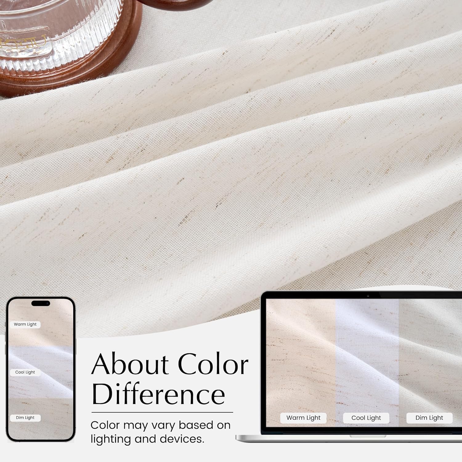 Pinch Pleat Linen Window Valance Set