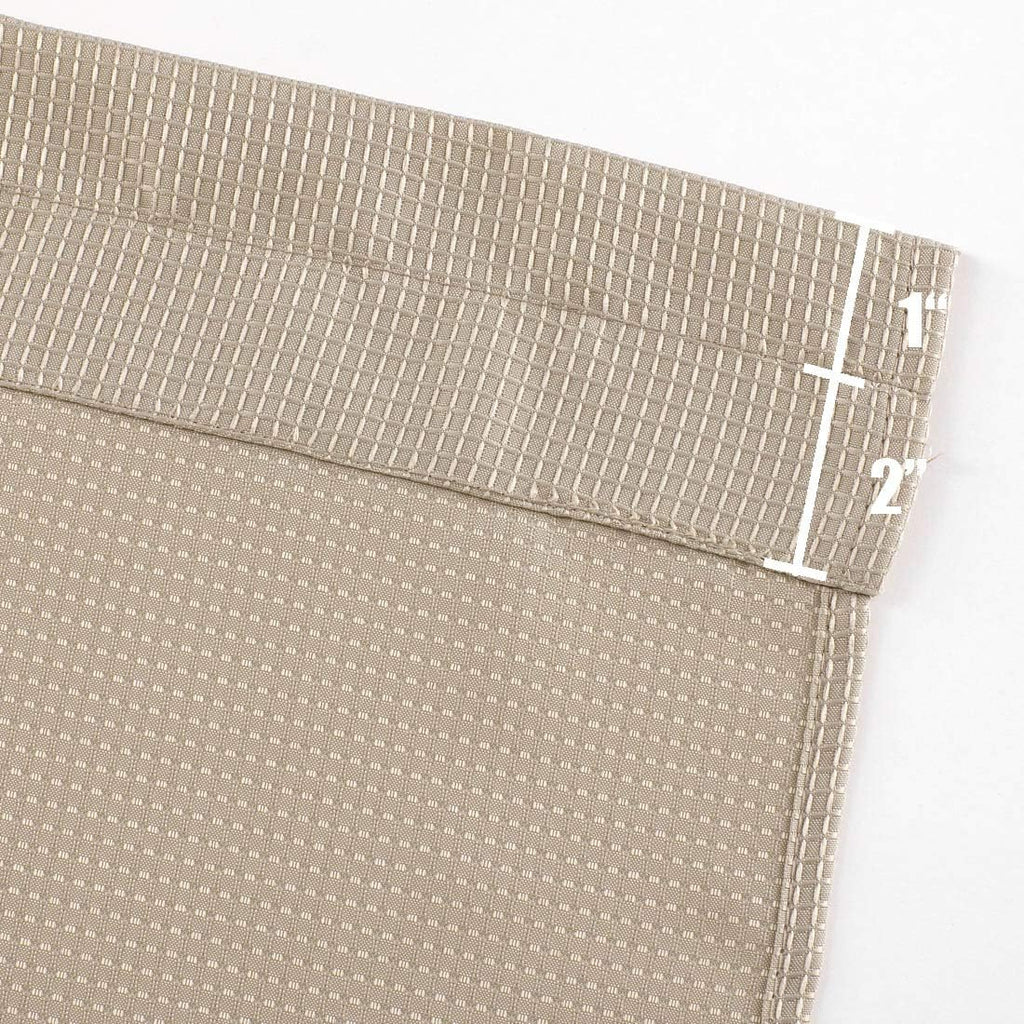 Valea Home Taupe Waffle Water Repellent Valance