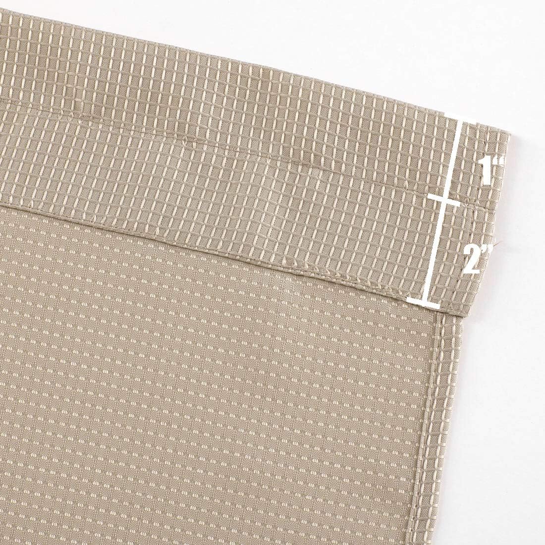 Valea Home Taupe Waffle Water Repellent Valance