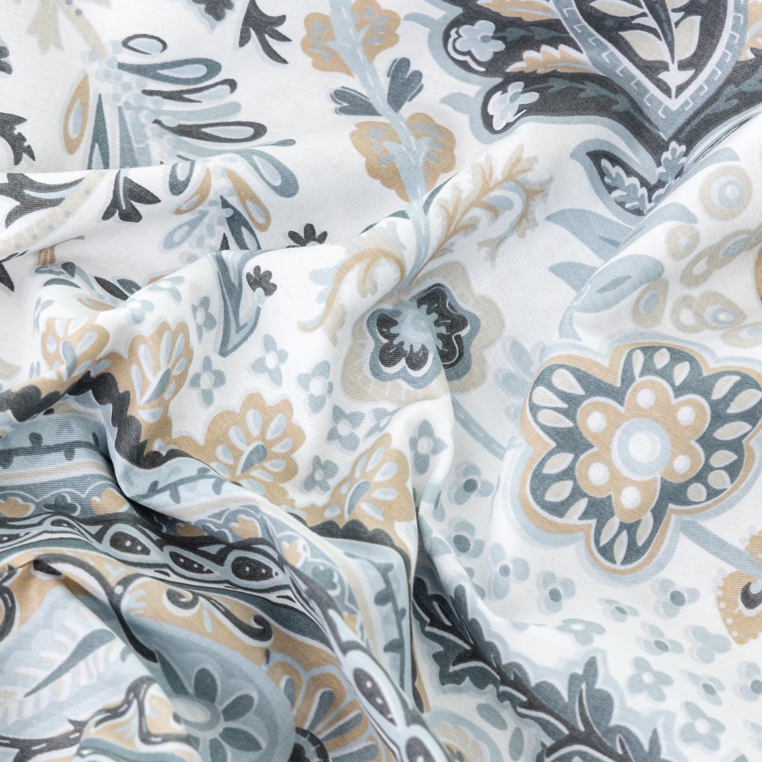 Susybao Cotton Floral Paisley Pillowcases Set