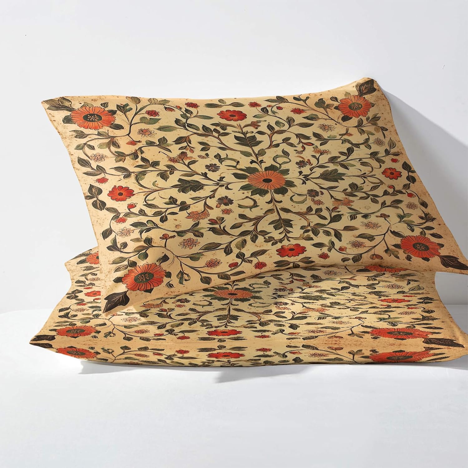 Vintage Floral Zipper Boho Pillowcases Set