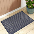 Adiva Indoor Outdoor Navy Rug 2'x3' Stain Resistant Mat