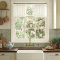 Pinch Pleat Linen Window Valance Set