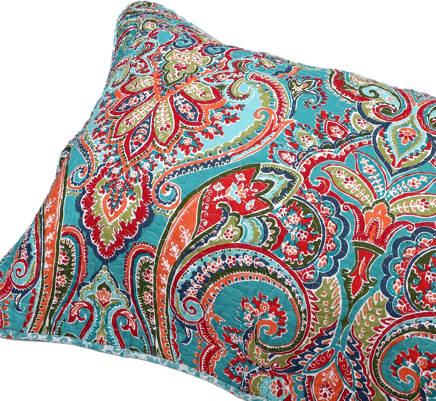 Cotton Floral Tie Closure Boho Pillow Shams