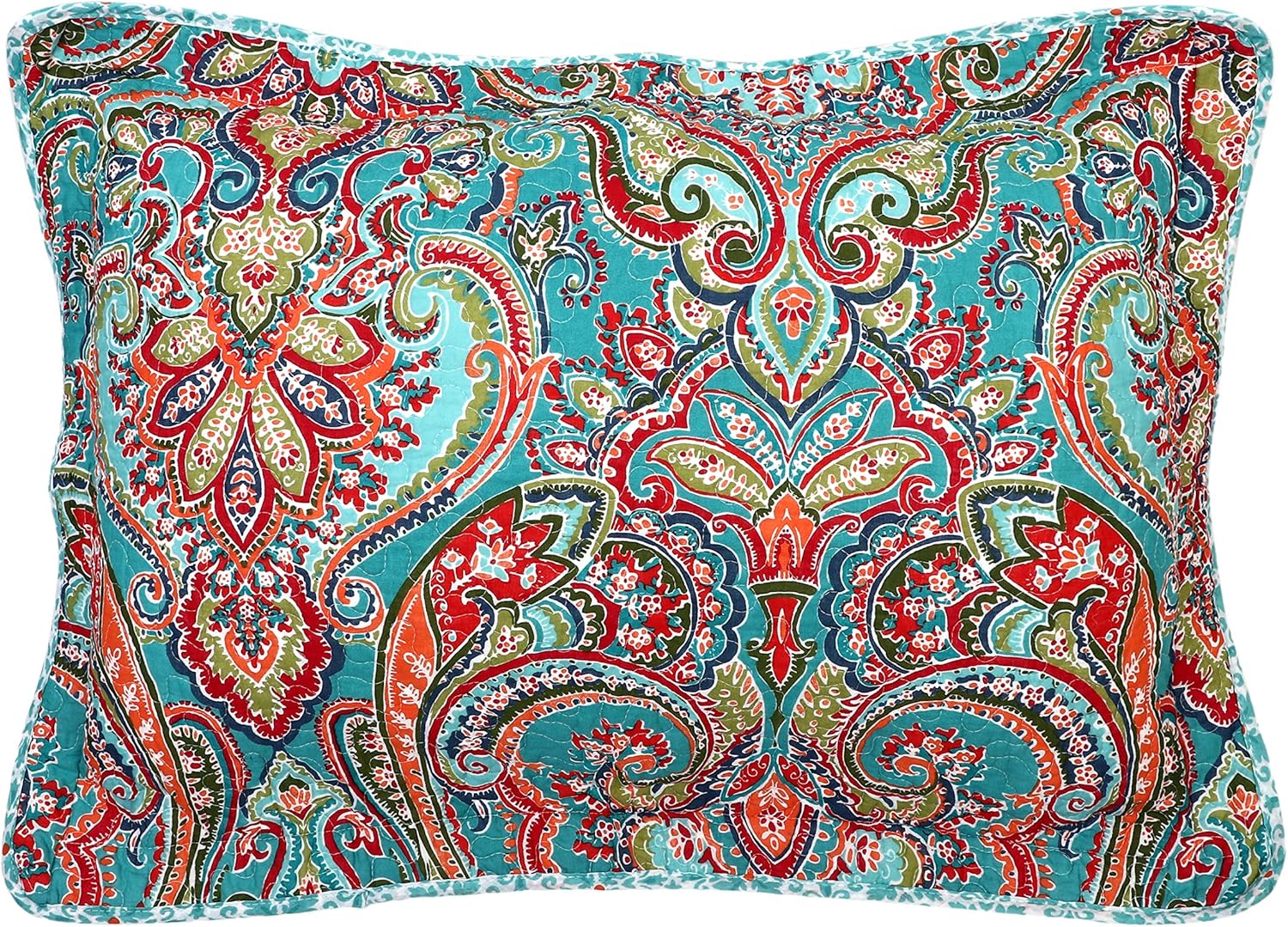 Cotton Floral Tie Closure Boho Pillow Shams