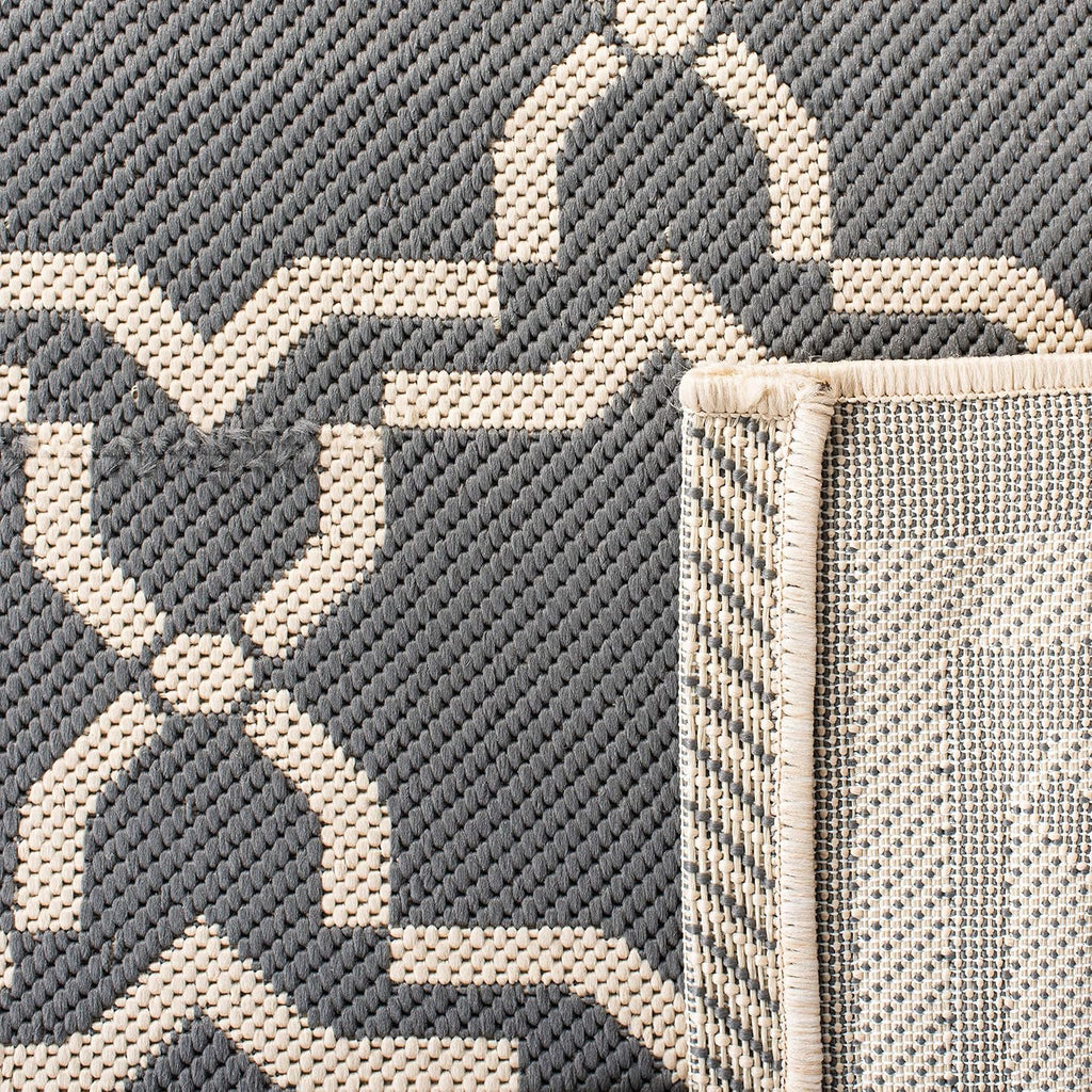 Safavieh Anthracite Beige Outdoor Waterproof Rug